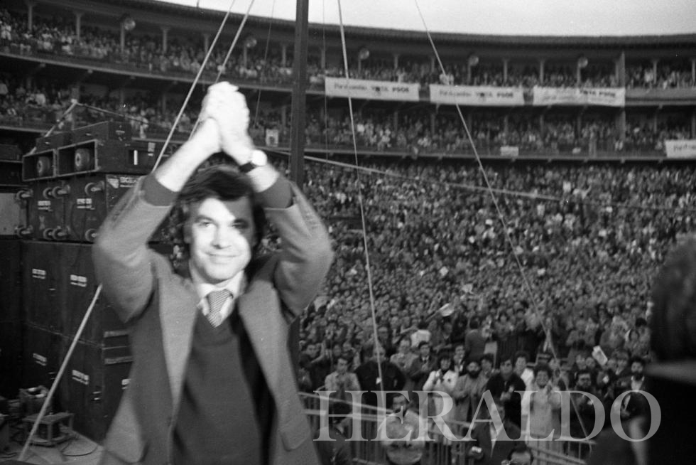 Mitines celebrados en Aragón desde 1977 durante las elecciones generales