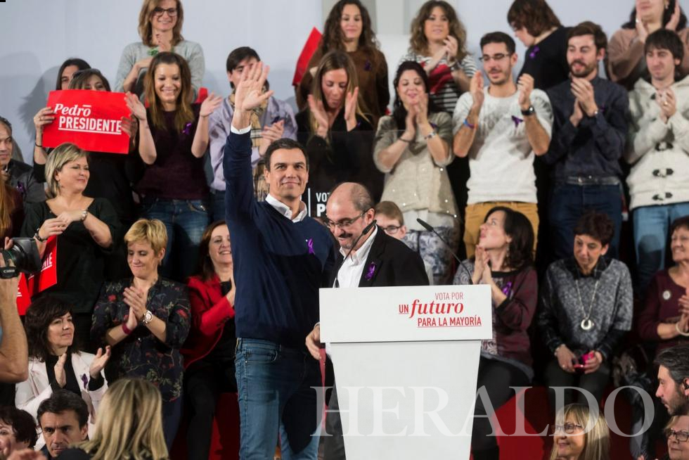 Mitines celebrados en Aragón desde 1977 durante las elecciones generales