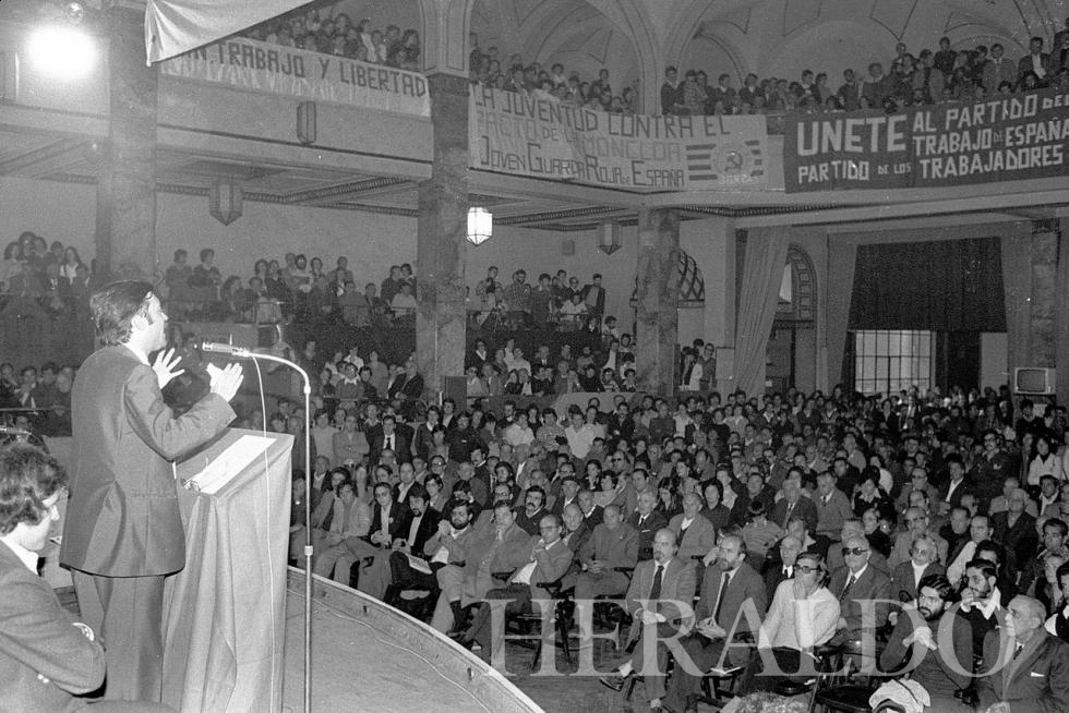 Mitines en Zaragoza durante la campaña electoral de 1977