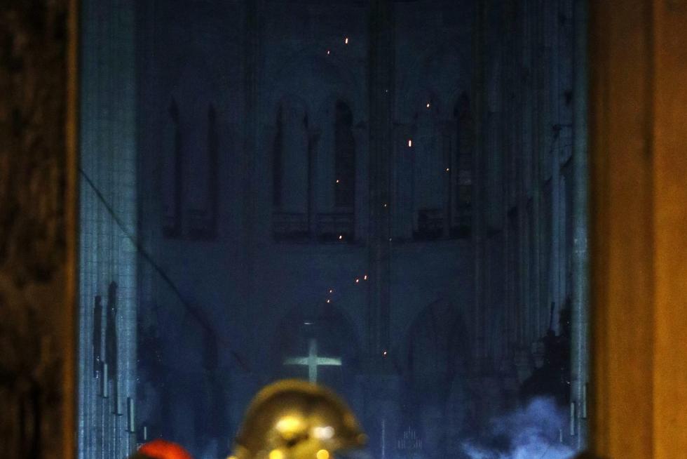Incendio en la catedral de Notre Dame de París.
