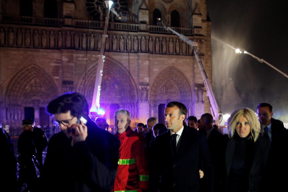 Incendio en la catedral de Notre Dame de París.