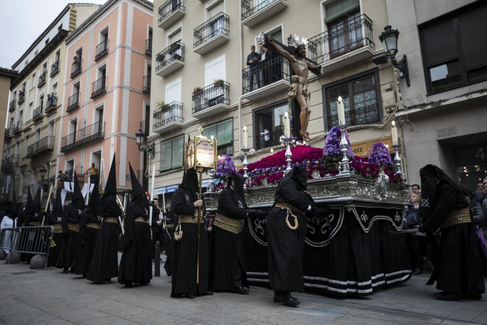 Jueves Santo 2019. Procesión del Silencio en Zaragoza.