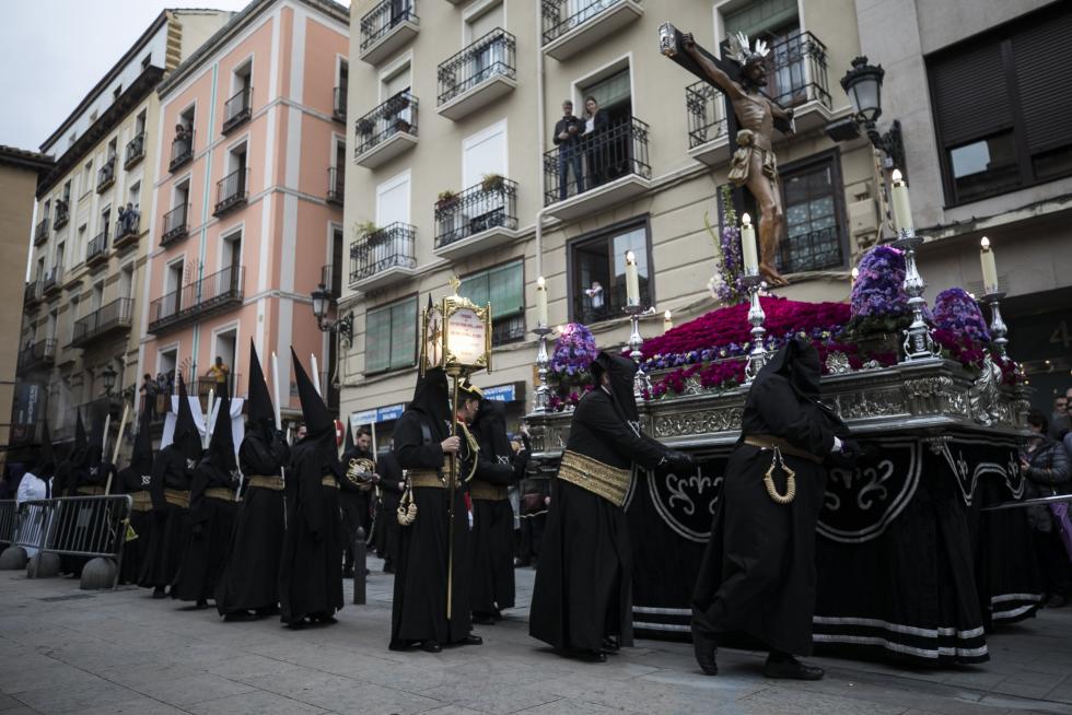 Jueves Santo 2019. Procesión del Silencio en Zaragoza.