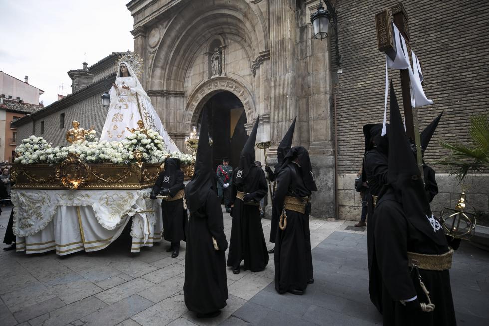 Jueves Santo 2019. Procesión del Silencio en Zaragoza.