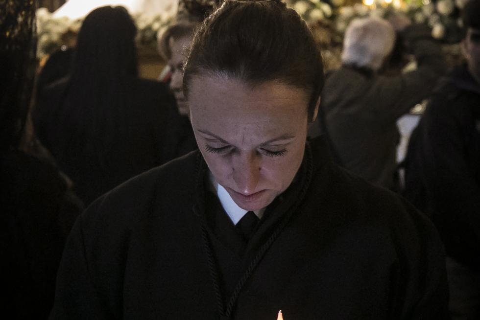Jueves Santo 2019. Procesión del Silencio en Zaragoza.