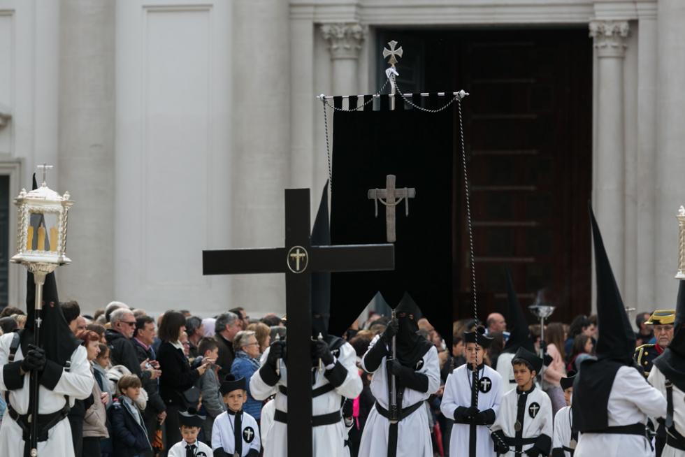 SEMANA SANTA 2019 PROCESION DE LA EXALTACION REAL MAESTRANZA DE CABALLERIA / 18-04-2019 / FOTO: ARANZAZU NAVARRO