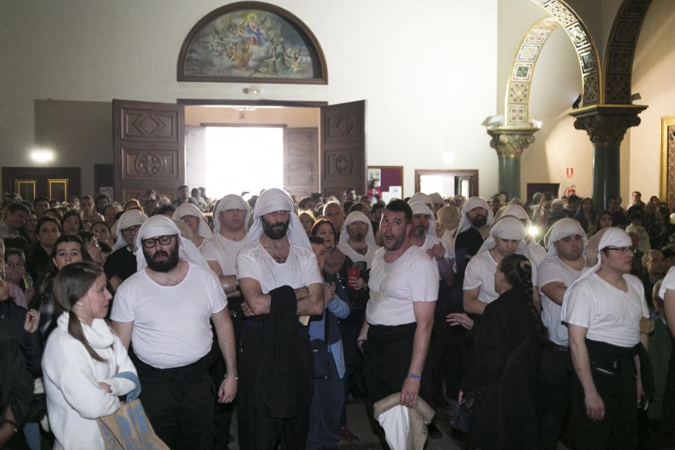 Procesión de la Eucaristía este Jueves Santo en Zaragoza.