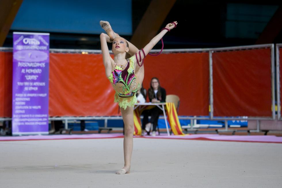 Fase Final del XXIII Campeonato de Aragón de Promoción de Gimnasia Rítmica en el Palacio de los Deportes de Zaragoza.