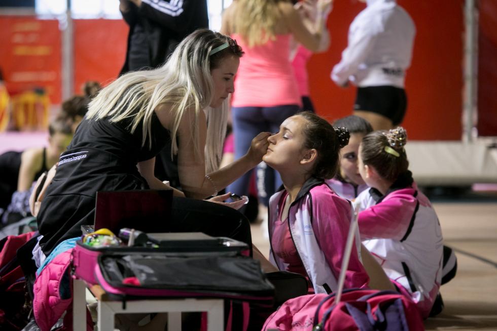Fase Final del XXIII Campeonato de Aragón de Promoción de Gimnasia Rítmica en el Palacio de los Deportes de Zaragoza.