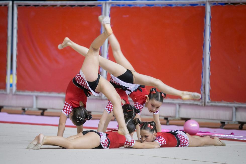 Fase Final del XXIII Campeonato de Aragón de Promoción de Gimnasia Rítmica en el Palacio de los Deportes de Zaragoza.