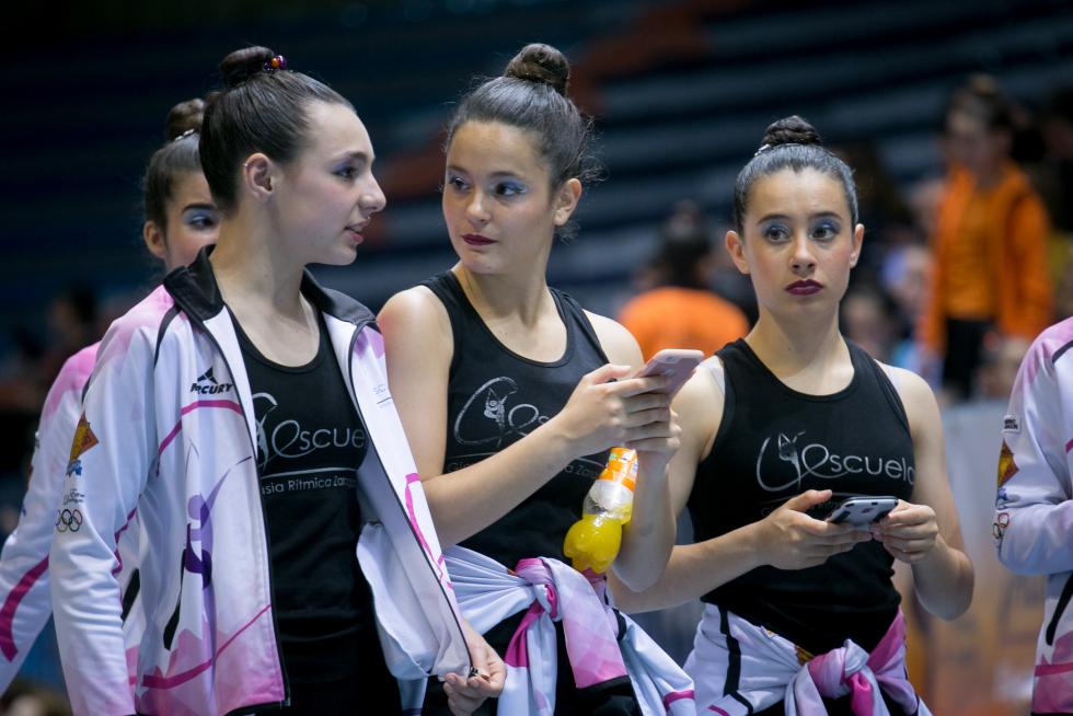 Fase Final del XXIII Campeonato de Aragón de Promoción de Gimnasia Rítmica en el Palacio de los Deportes de Zaragoza.