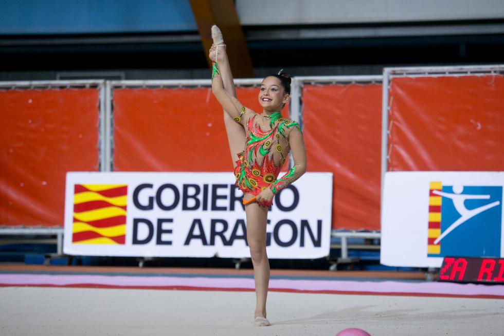 Fase Final del XXIII Campeonato de Aragón de Promoción de Gimnasia Rítmica en el Palacio de los Deportes de Zaragoza.