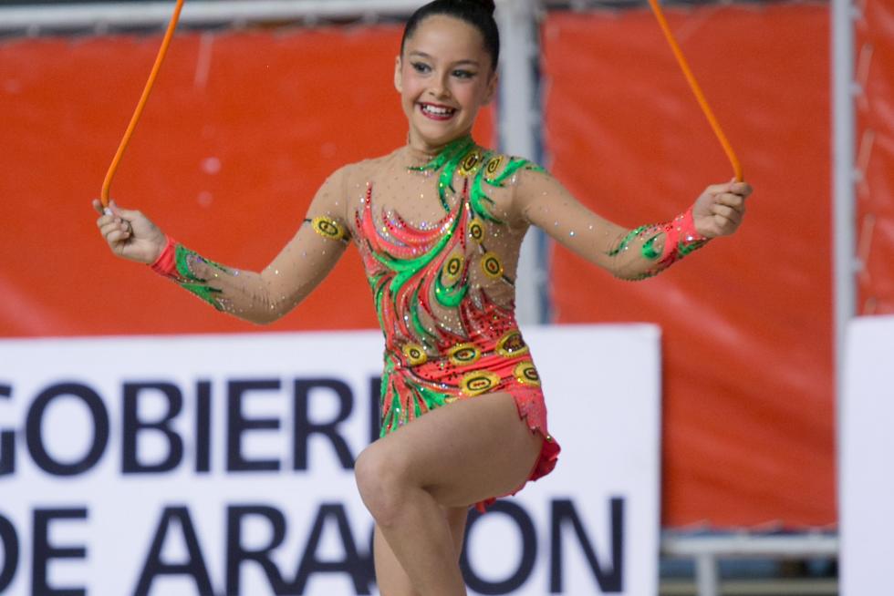 Fase Final del XXIII Campeonato de Aragón de Promoción de Gimnasia Rítmica en el Palacio de los Deportes de Zaragoza.
