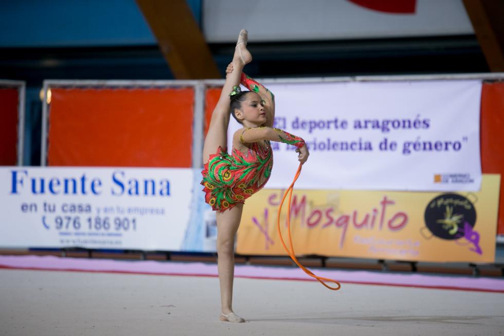 Fase Final del XXIII Campeonato de Aragón de Promoción de Gimnasia Rítmica en el Palacio de los Deportes de Zaragoza.