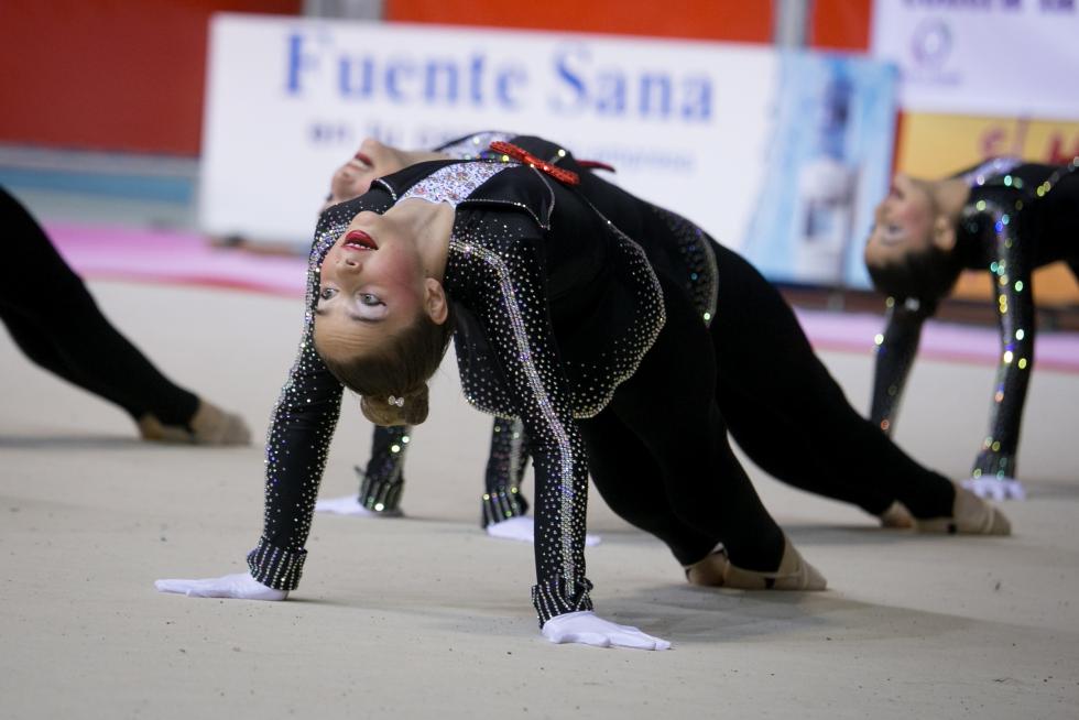 Fase Final del XXIII Campeonato de Aragón de Promoción de Gimnasia Rítmica en el Palacio de los Deportes de Zaragoza.