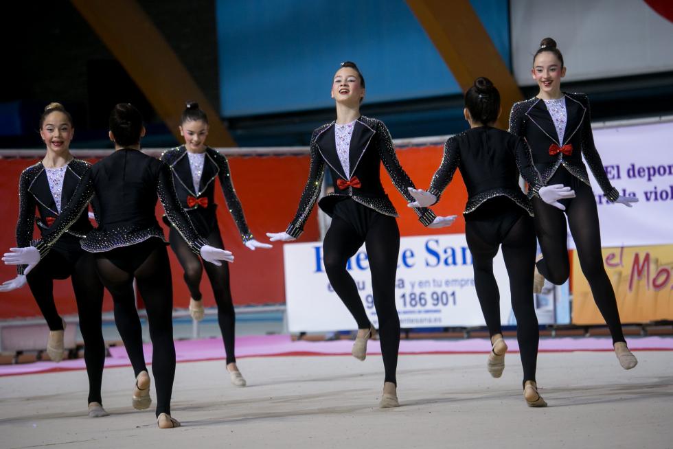 Fase Final del XXIII Campeonato de Aragón de Promoción de Gimnasia Rítmica en el Palacio de los Deportes de Zaragoza.