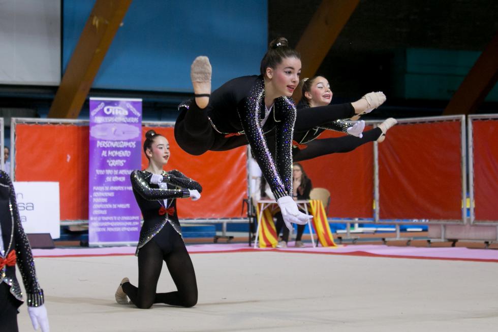 Fase Final del XXIII Campeonato de Aragón de Promoción de Gimnasia Rítmica en el Palacio de los Deportes de Zaragoza.