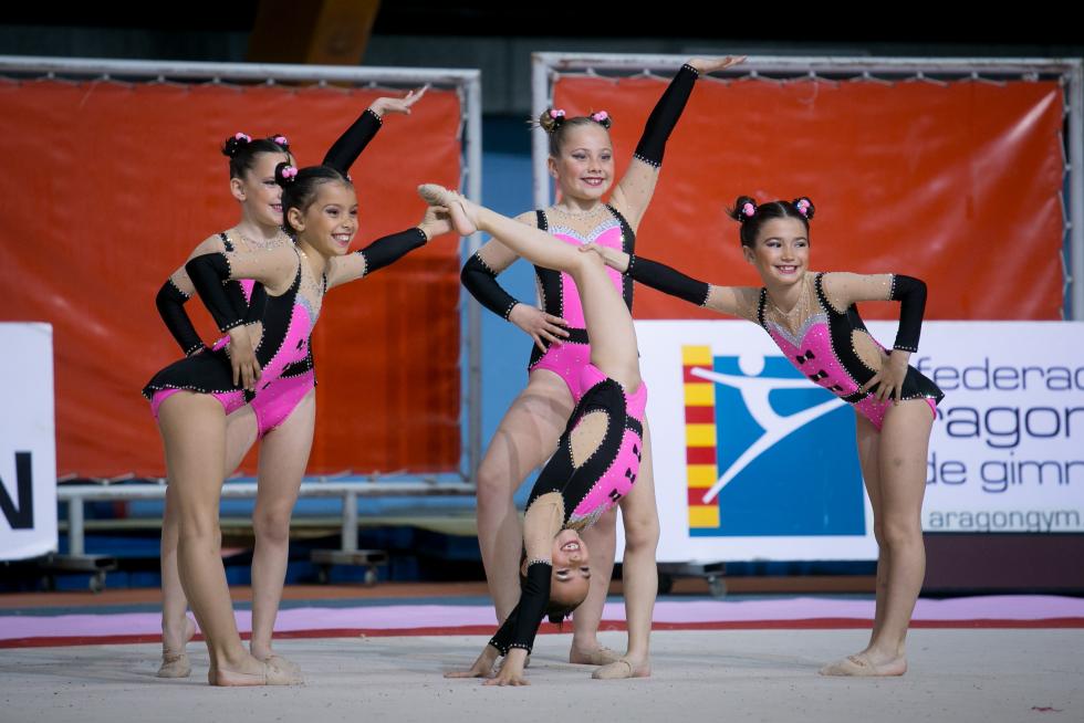 Fase Final del XXIII Campeonato de Aragón de Promoción de Gimnasia Rítmica en el Palacio de los Deportes de Zaragoza.
