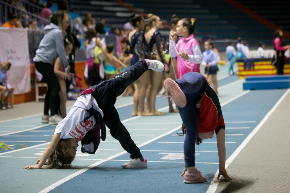 Fase Final del XXIII Campeonato de Aragón de Promoción de Gimnasia Rítmica en el Palacio de los Deportes de Zaragoza.