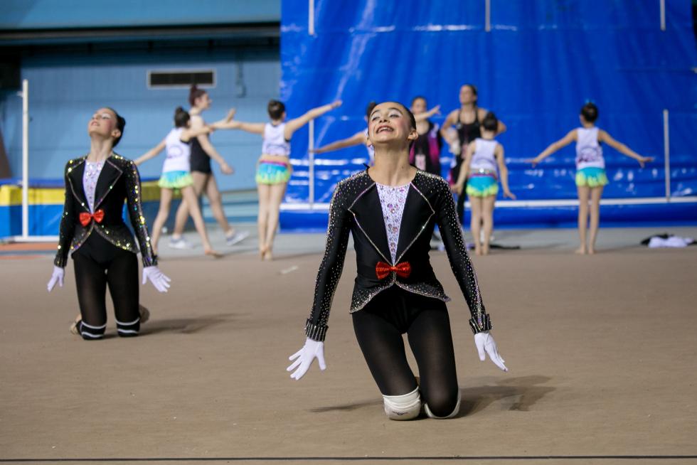 Fase Final del XXIII Campeonato de Aragón de Promoción de Gimnasia Rítmica en el Palacio de los Deportes de Zaragoza.