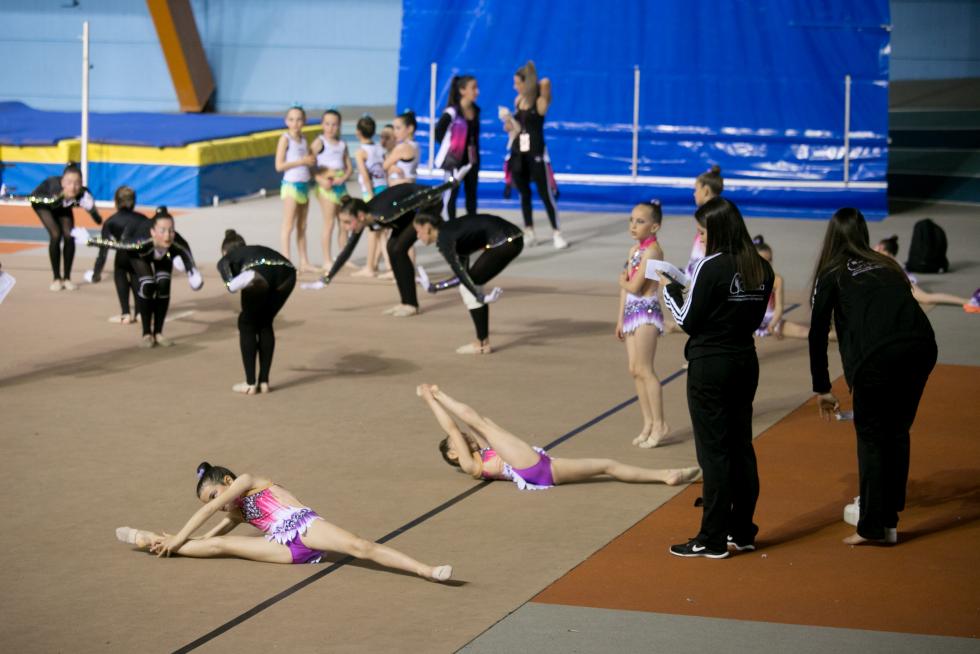 Fase Final del XXIII Campeonato de Aragón de Promoción de Gimnasia Rítmica en el Palacio de los Deportes de Zaragoza.