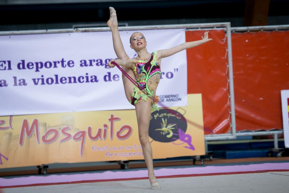 Fase Final del XXIII Campeonato de Aragón de Promoción de Gimnasia Rítmica en el Palacio de los Deportes de Zaragoza.