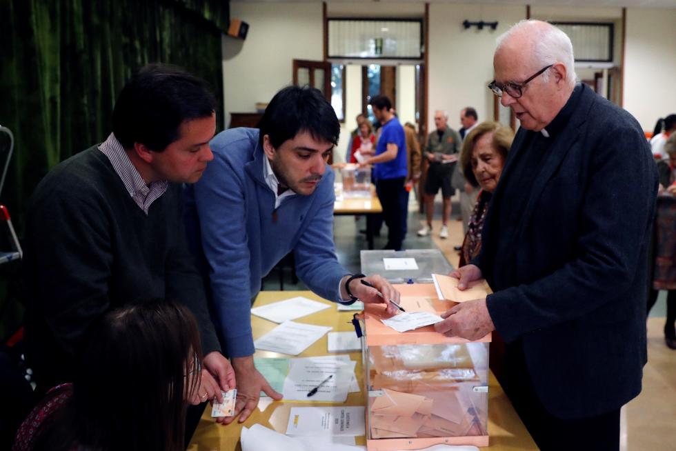 Momentos de la jornada electoral.
