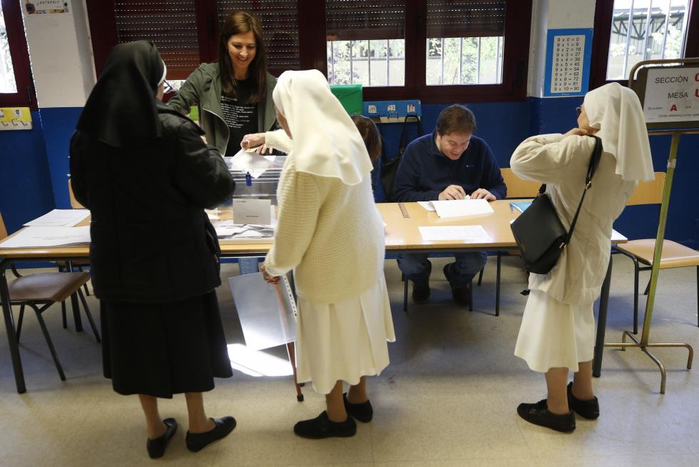 Momentos de la jornada electoral.