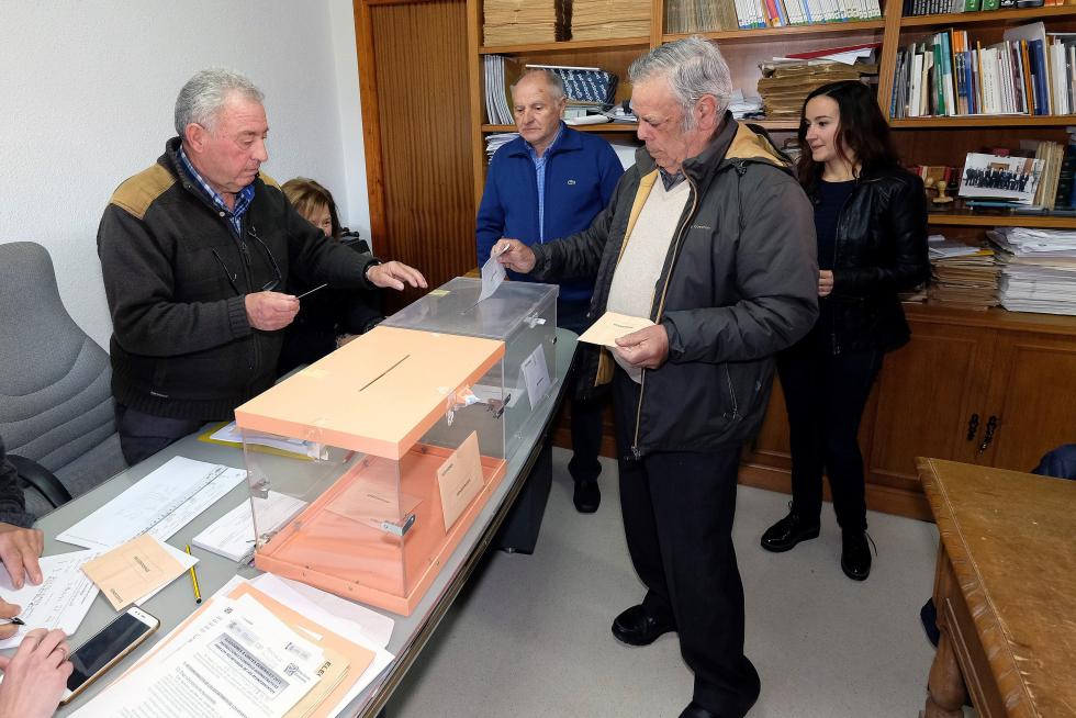 Momentos de la jornada electoral.