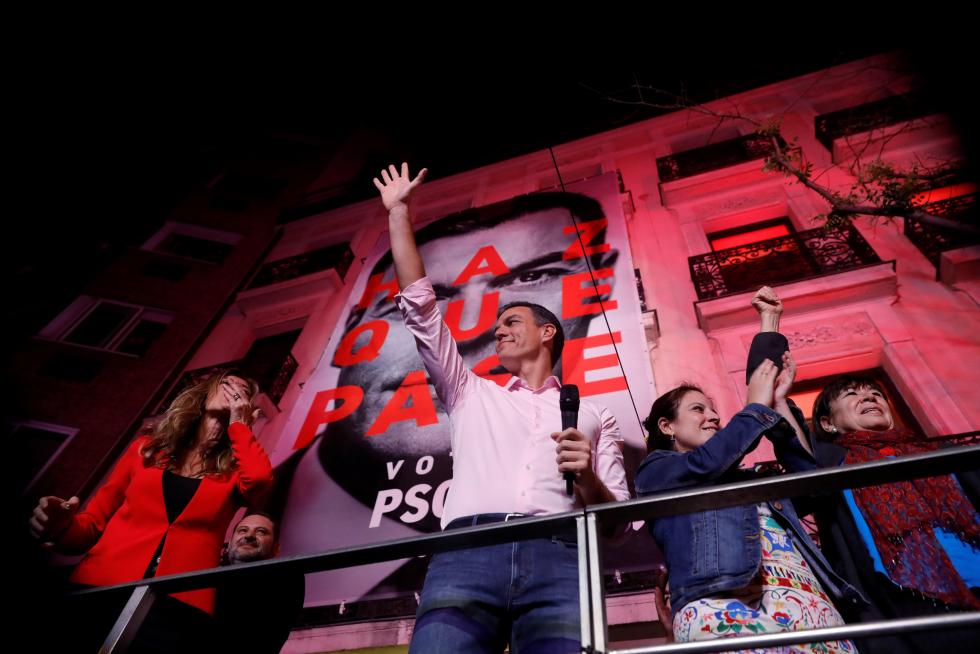 Victoria electoral del PSOE en las elecciones generales.