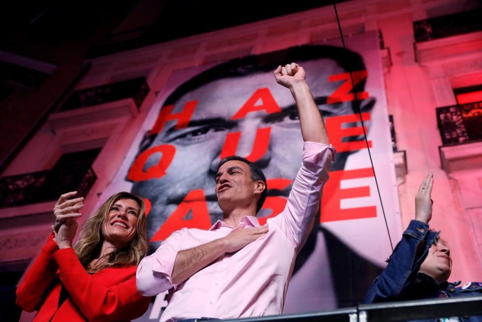 Victoria electoral del PSOE en las elecciones generales.