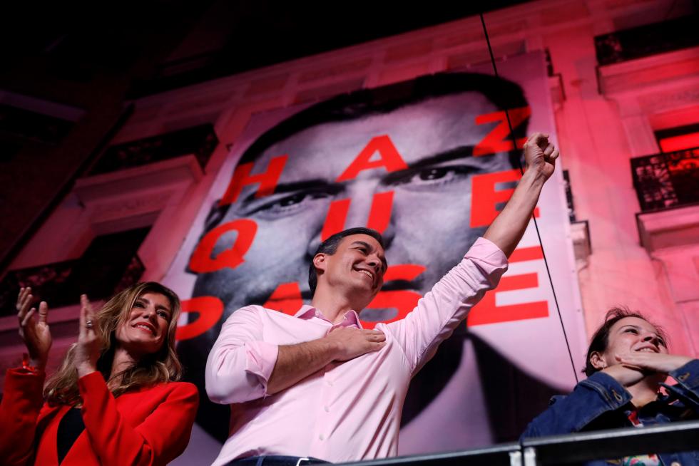 Victoria electoral del PSOE en las elecciones generales.