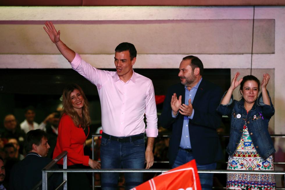 Victoria electoral del PSOE en las elecciones generales.