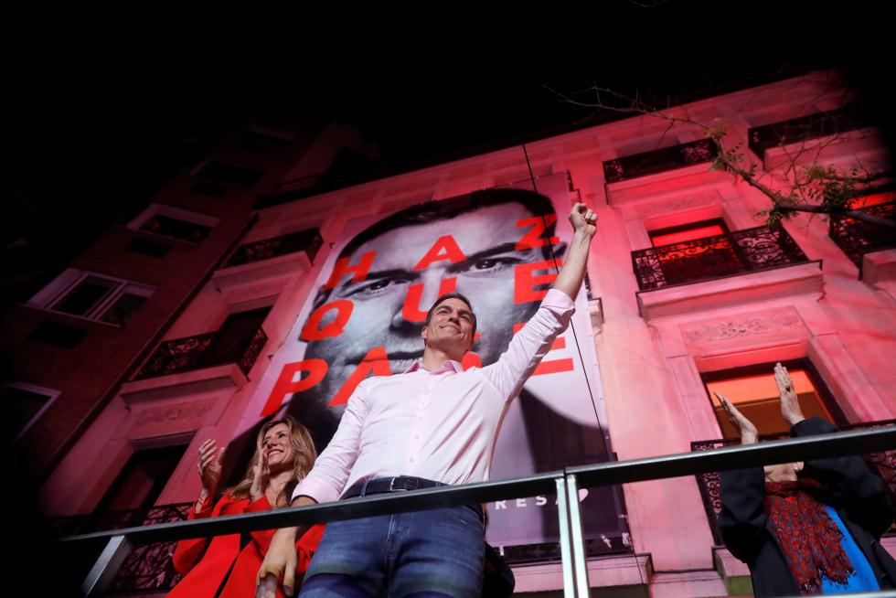 Victoria electoral del PSOE en las elecciones generales.