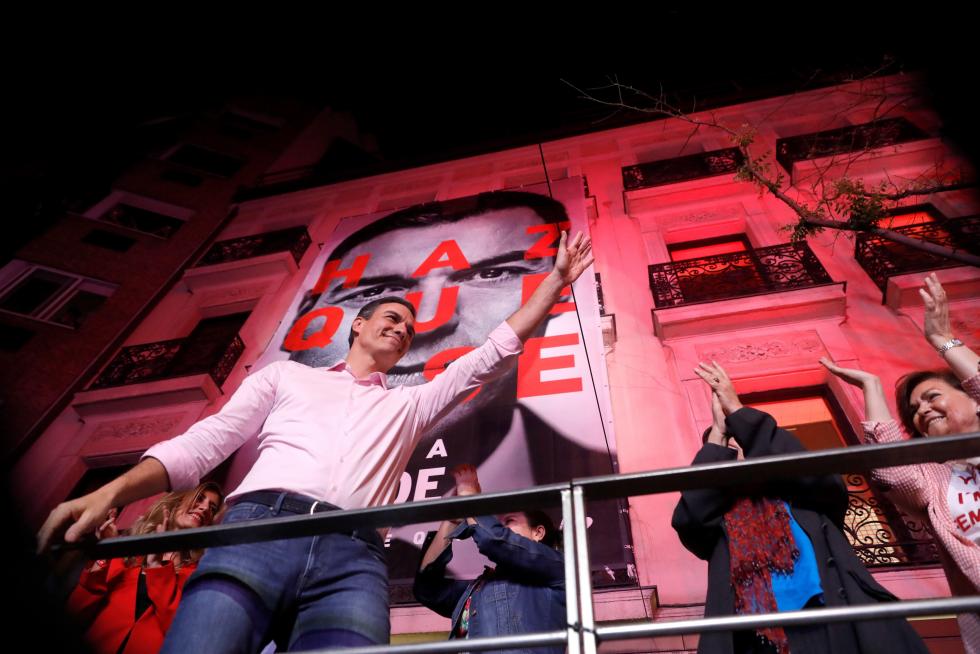 Victoria electoral del PSOE en las elecciones generales.