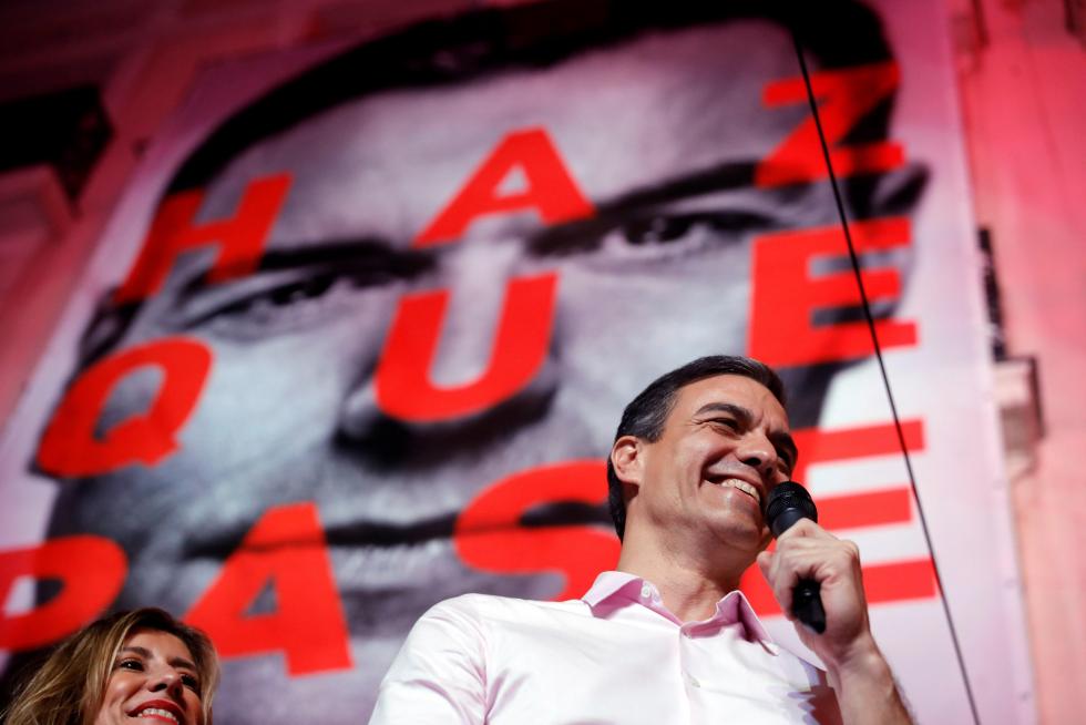 Victoria electoral del PSOE en las elecciones generales.