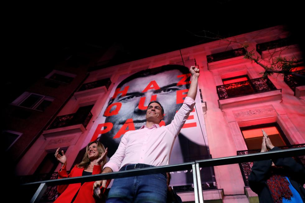 Victoria electoral del PSOE en las elecciones generales.