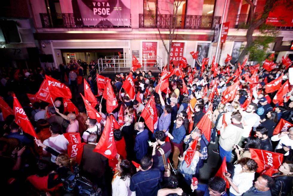 La noche electoral, en imágenes