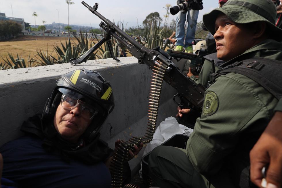 Alzamiento contra el régimen de Maduro en Venezuela