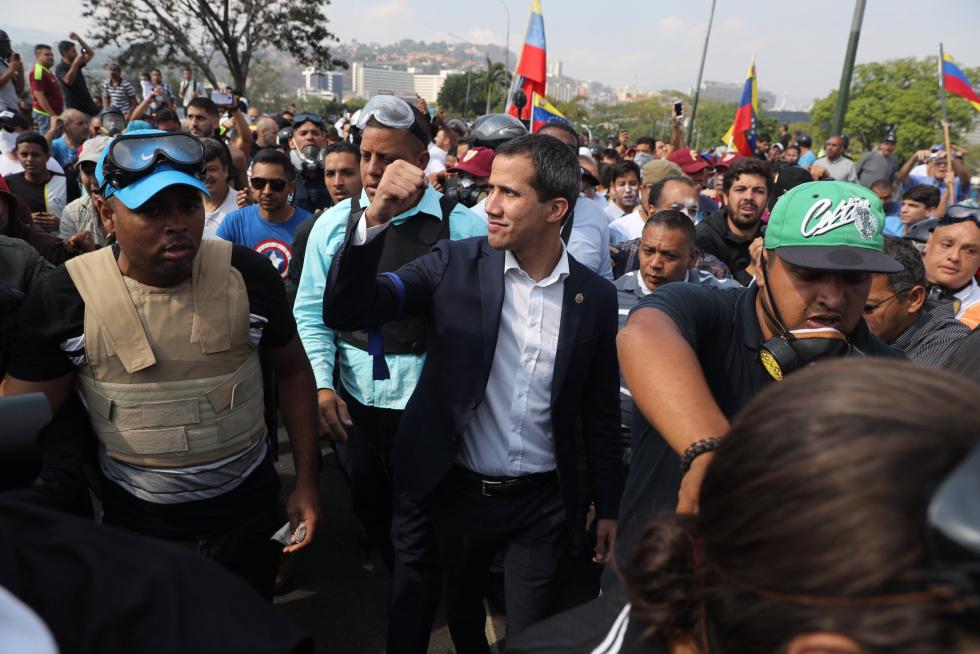 Alzamiento contra el régimen de Maduro en Venezuela