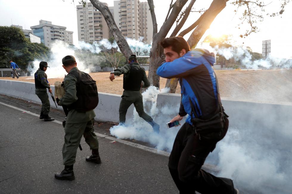 Venezuela, Leopoldo López, Juan Guaidó, militares venezolanos, base aérea La Carlota Caracas
