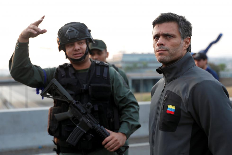 Venezuela, Leopoldo López, Juan Guaidó, militares venezolanos, base aérea La Carlota Caracas