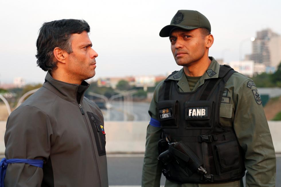 Venezuela, Leopoldo López, Juan Guaidó, militares venezolanos, base aérea La Carlota Caracas