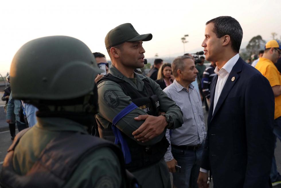 Venezuela, Leopoldo López, Juan Guaidó, militares venezolanos, base aérea La Carlota Caracas
