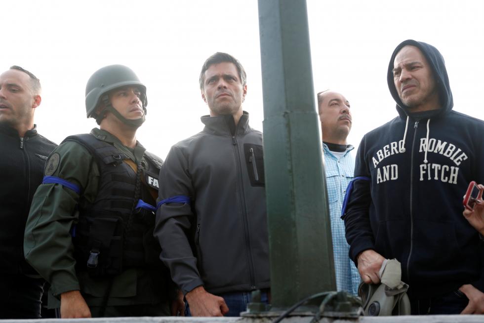 Venezuela, Leopoldo López, Juan Guaidó, militares venezolanos, base aérea La Carlota Caracas
