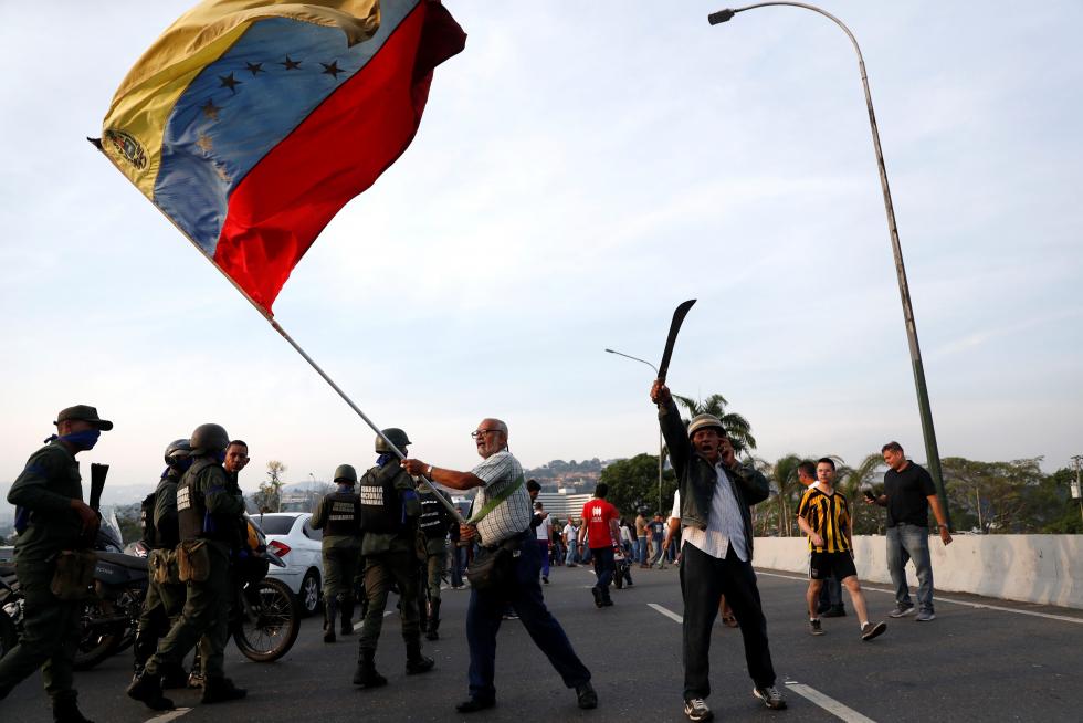 Venezuela, Leopoldo López, Juan Guaidó, militares venezolanos, base aérea La Carlota Caracas