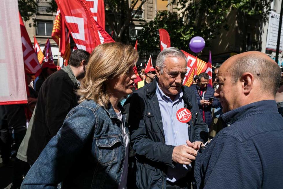 Manifestación en Zaragoza por el Día del Trabajador