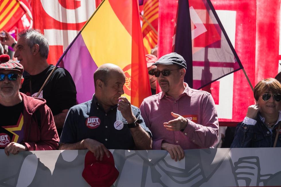 Manifestación en Zaragoza por el Día del Trabajador