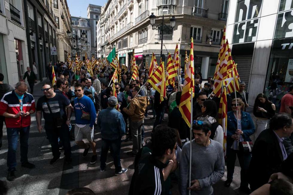 Manifestación en Zaragoza por el Día del Trabajador