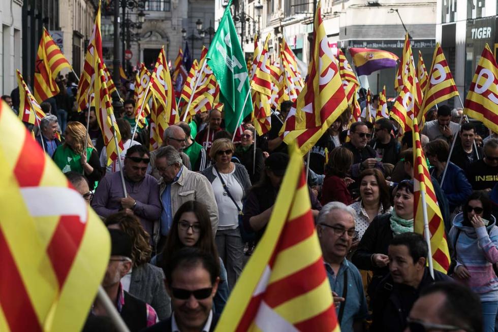 Manifestación en Zaragoza por el Día del Trabajador